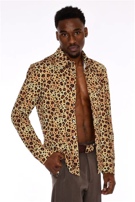 mens leopard print button up shirt|sleeveless leopard print top.